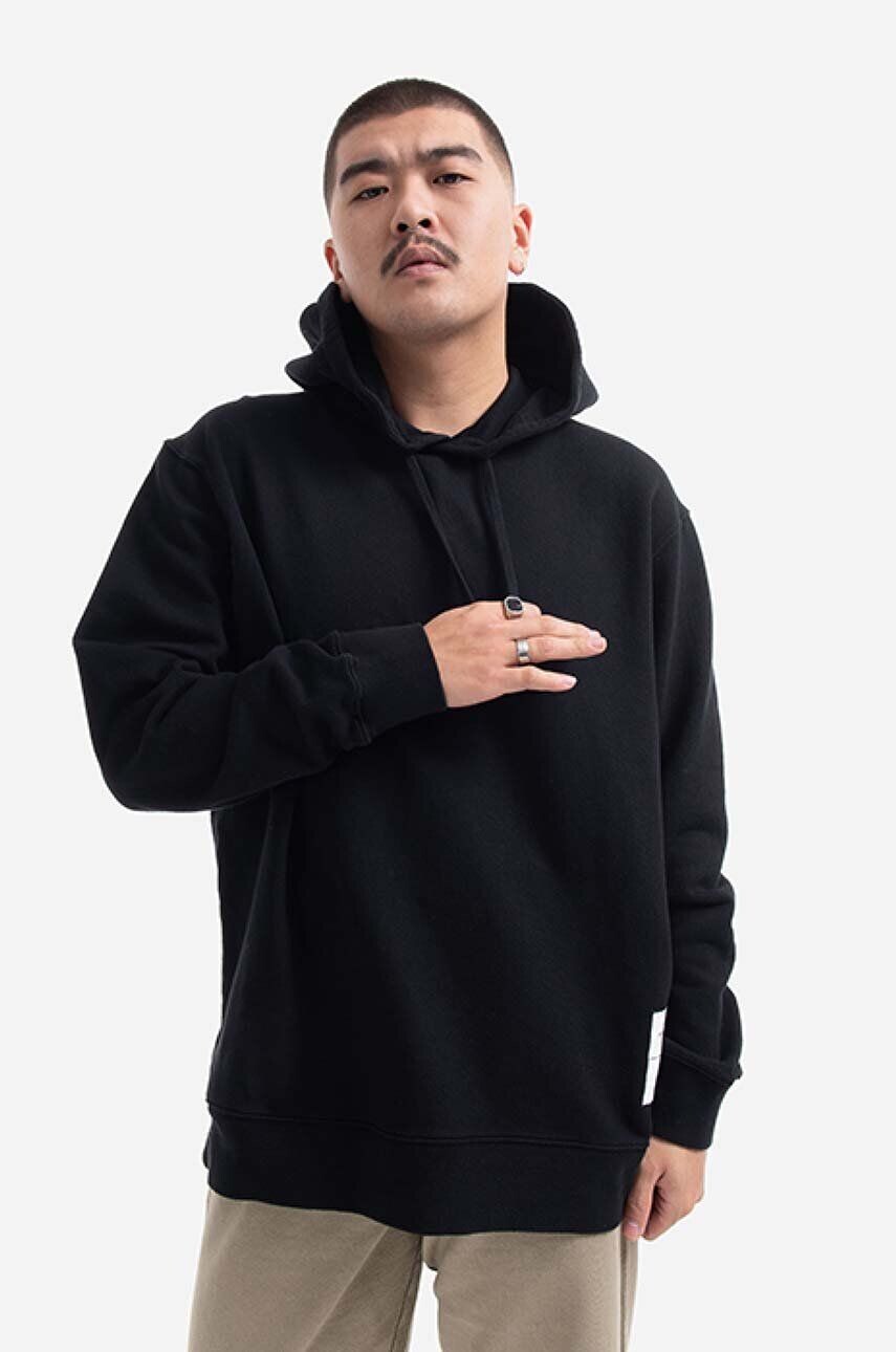 

Хлопковая толстовка Fraser Tab Series Hoodie Norse Projects, черный