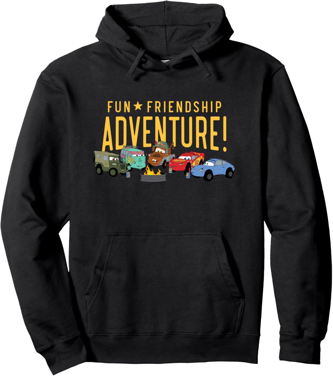 

Толстовка Disney and Pixar Cars Fun Friendship Adventure, черная Disney Pixar