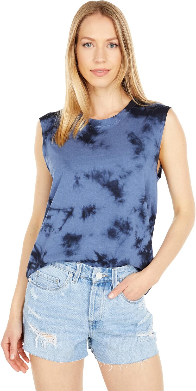 

Топ Splendid Ripple Cotton Modal Jersey Tank, темно-синий