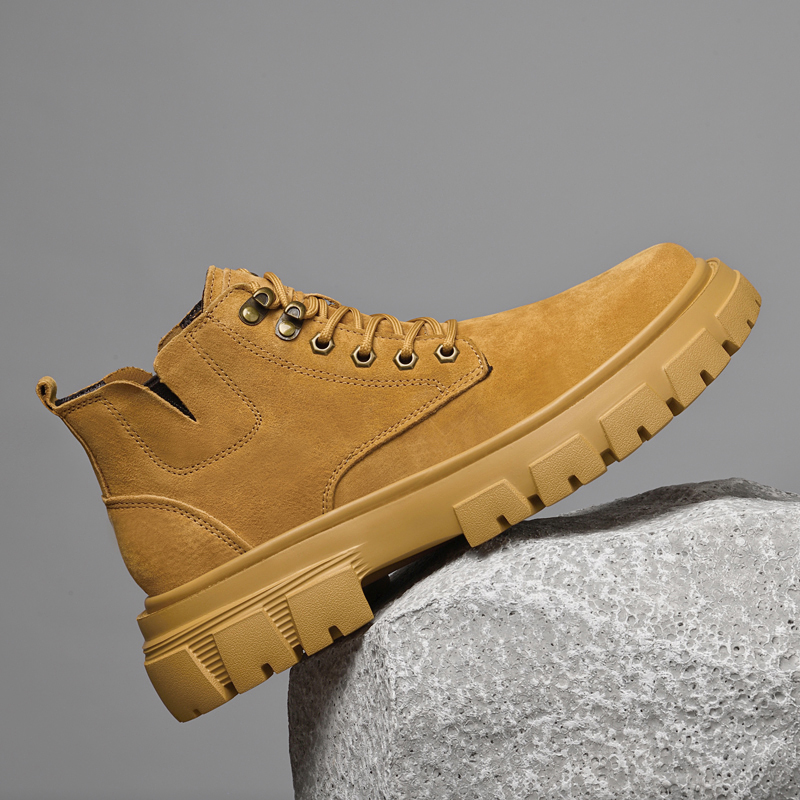 Bull Thunder Жёлтые утеплённые ботинки Short Martin Boot мужские, цвет Yellow Insulated Shoes — фото 2