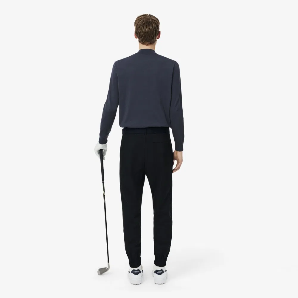 Мужские гольф-джоггеры чёрные от Lacoste — фото 3