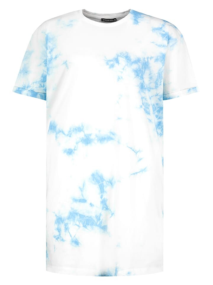 

Футболка Stitch & Soul Longshirt, цвет weiß/hellblau