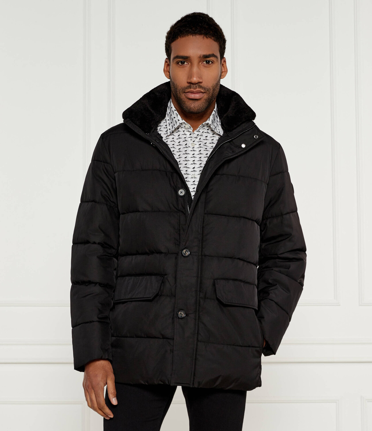

Стеганая куртка Joop! Daros Regular Fit, черный