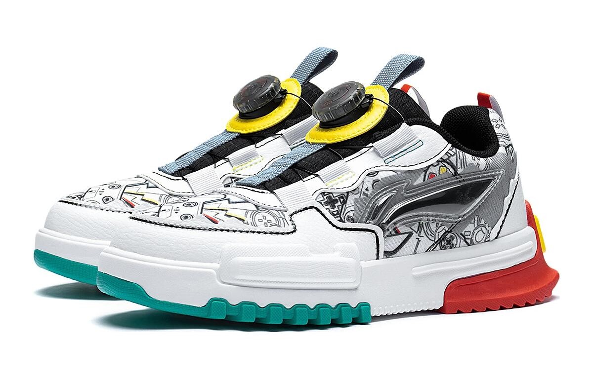 Кроссовки LINING YOUNG Sports Life Collection Kids Lifestyle Shoes GS Low-top Black/white — фото 3