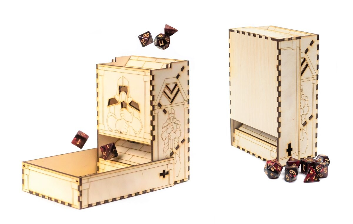 

Dice Tower Dwarven Fortress Деревянная башня для игральных костей 15 см, RGFK