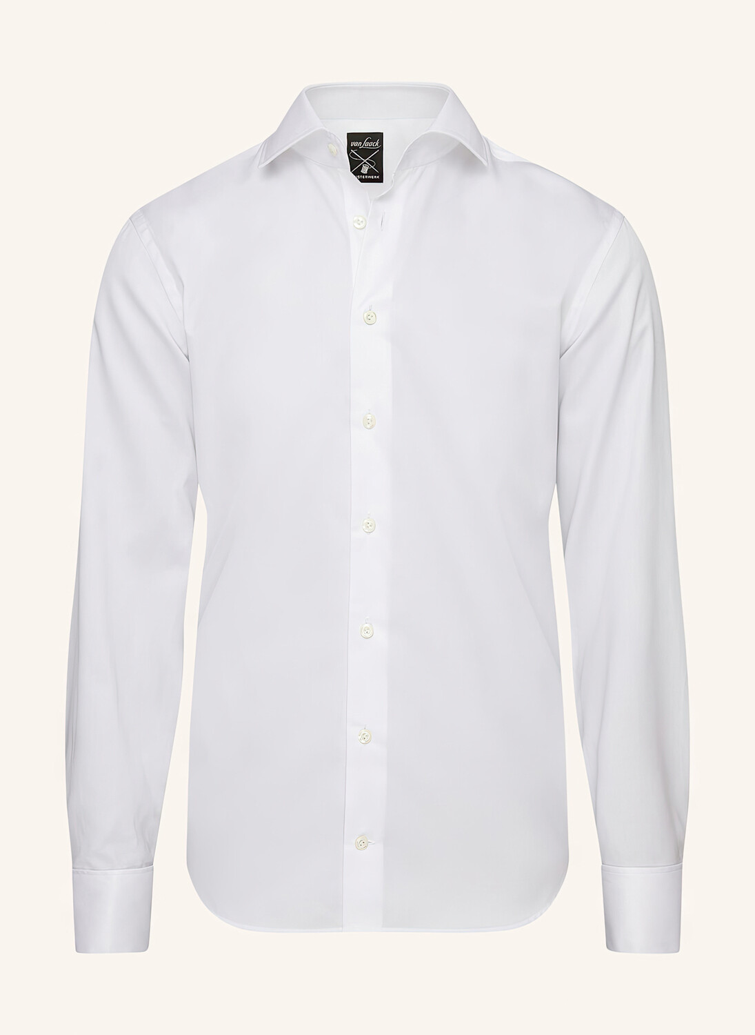 

Рубашка tailor fit с длинным рукавом и воротником акулы van Laack, белый
