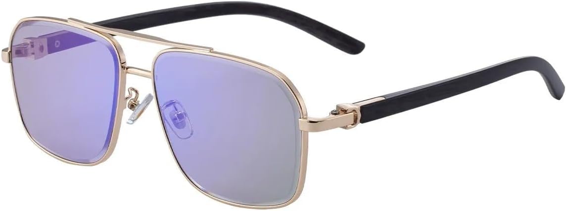 

Солнцезащитные очки для мужчин и женщин - защита UV400 - двойная перемычка, большая оправа, градиентные линзы, для занятий спортом на открытом воздухе и вождения LXLHWN, Tyj503-7