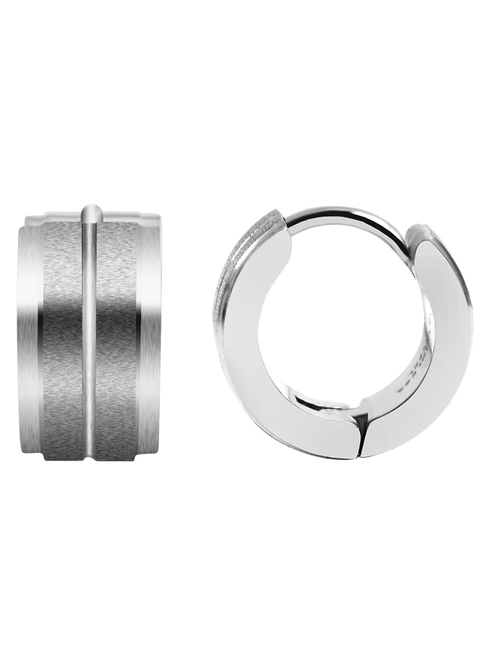 

Adeliás Женские серьги - серьги-кольца на шарнирах из нержавеющей стали серебристого цвета