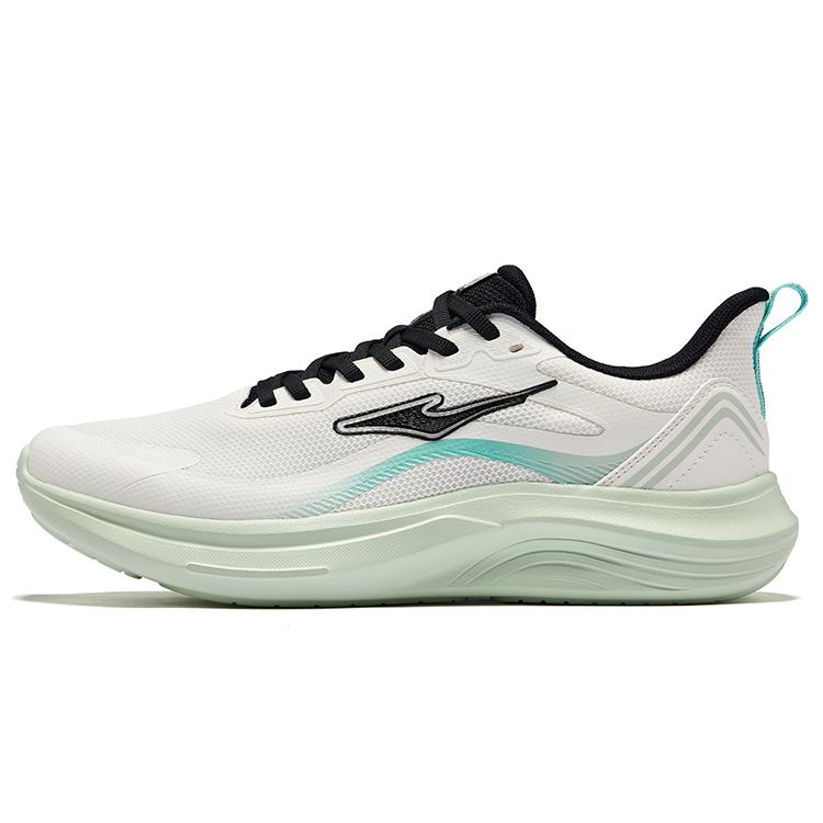 

Erke Амортизирующие дышащие низкие кроссовки для бега, мужские, цвет: микрокристаллический белый/угольно-черный