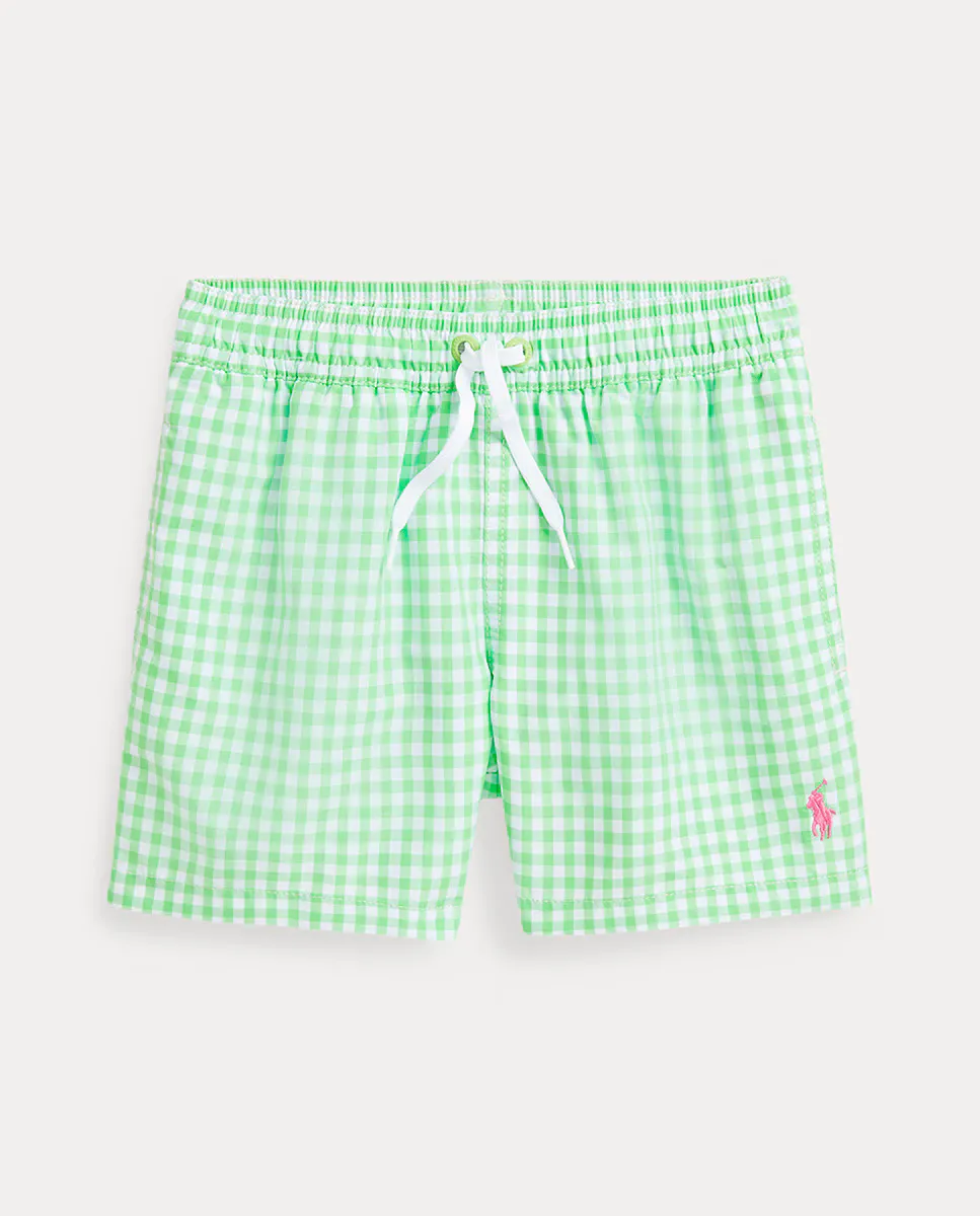 

Купальник для мальчика в клетку виши Polo Ralph Lauren, зеленый