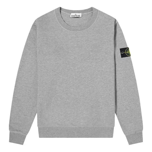 

Толстовка garment dyed sweatshirt 'melange grey' Stone Island, серый