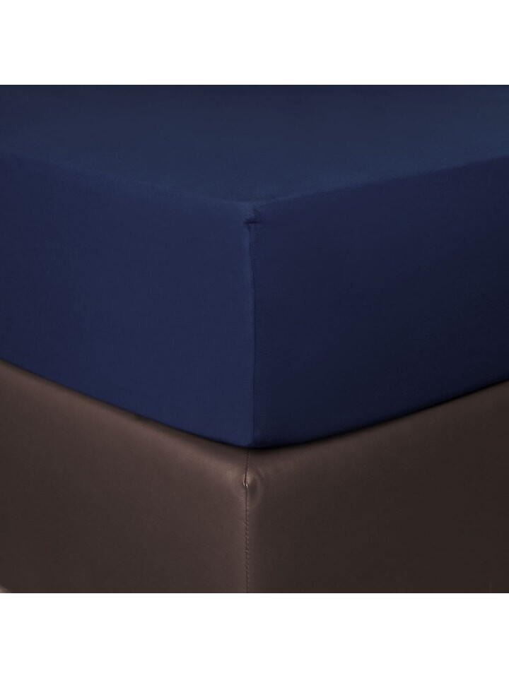 

Простыня BettwarenShop Boxspring, синий