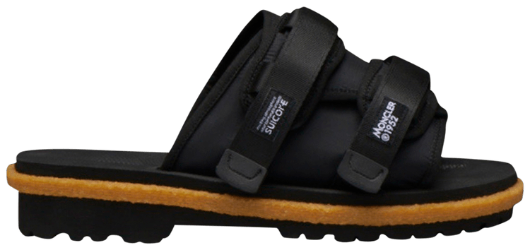 

Сандалии Moncler Suicoke x Moncler Moto Mountain Nylon Slip-On Sandal '2 Moncler 1952 - Black', черный