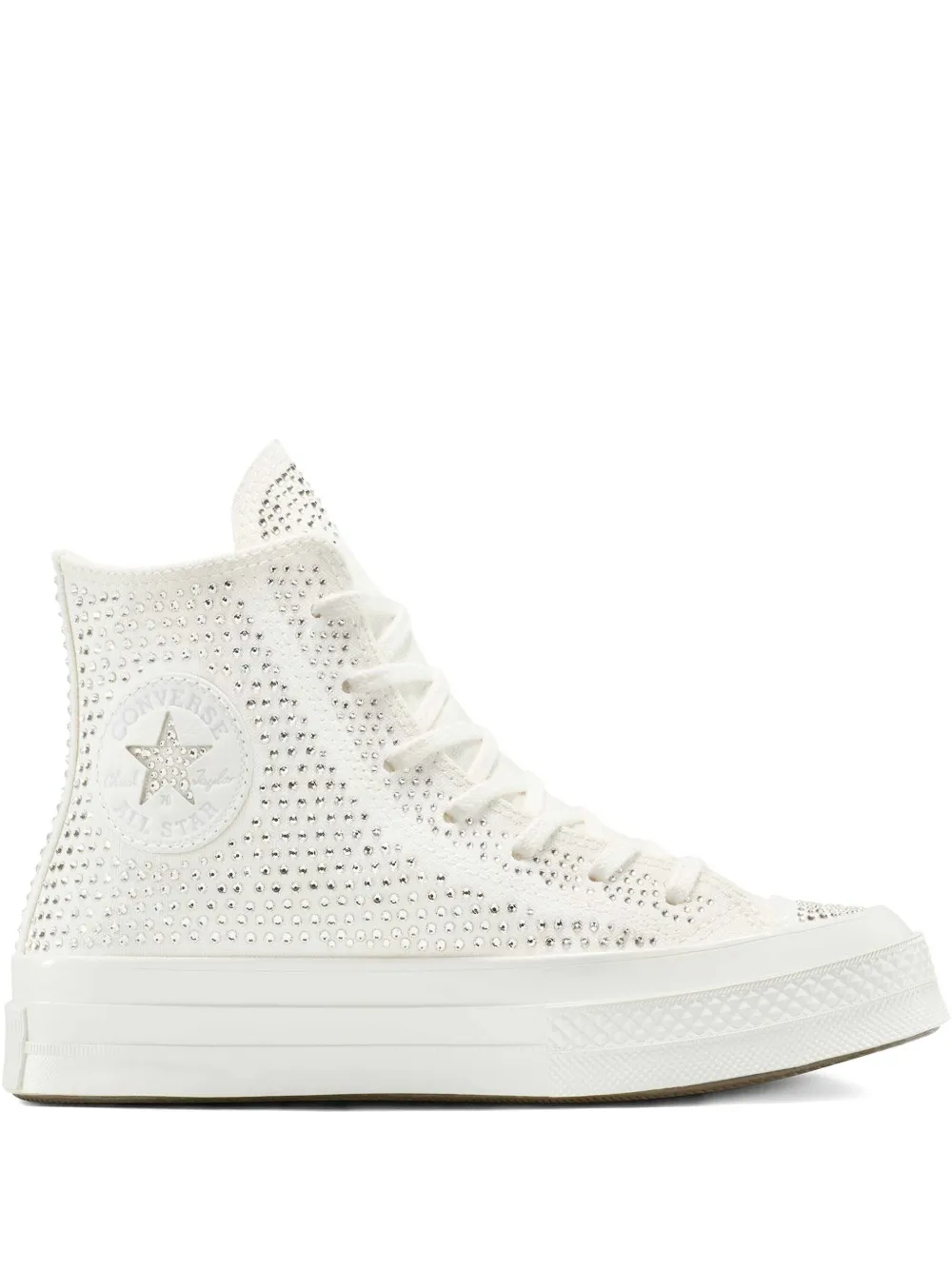 Кеды Chuck 70 Hi Swarovski White Converse, белый