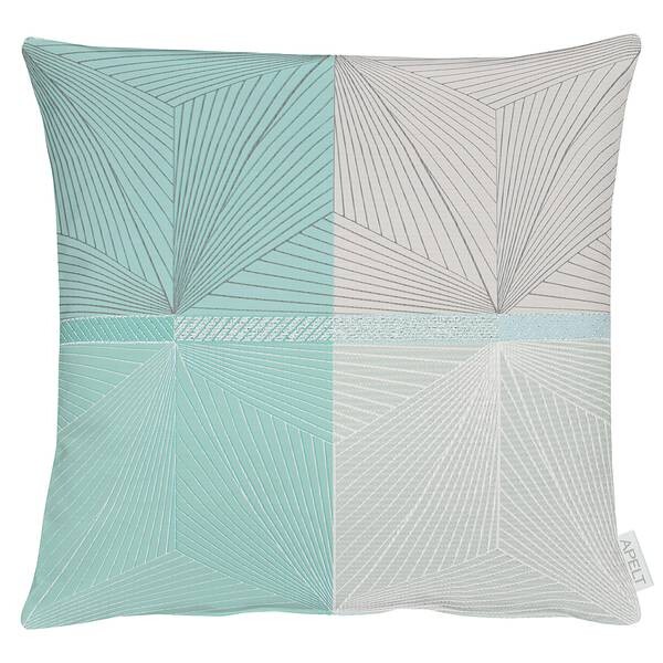 

Декоративная подушка Apelt Tobia, 45x45x10 см цвет türkis/grau