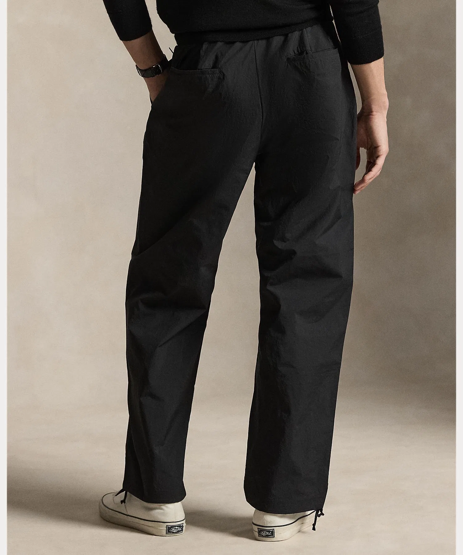 Мужские брюки Polo Ralph Lauren Prepster из нейлона чёрные — фото 4