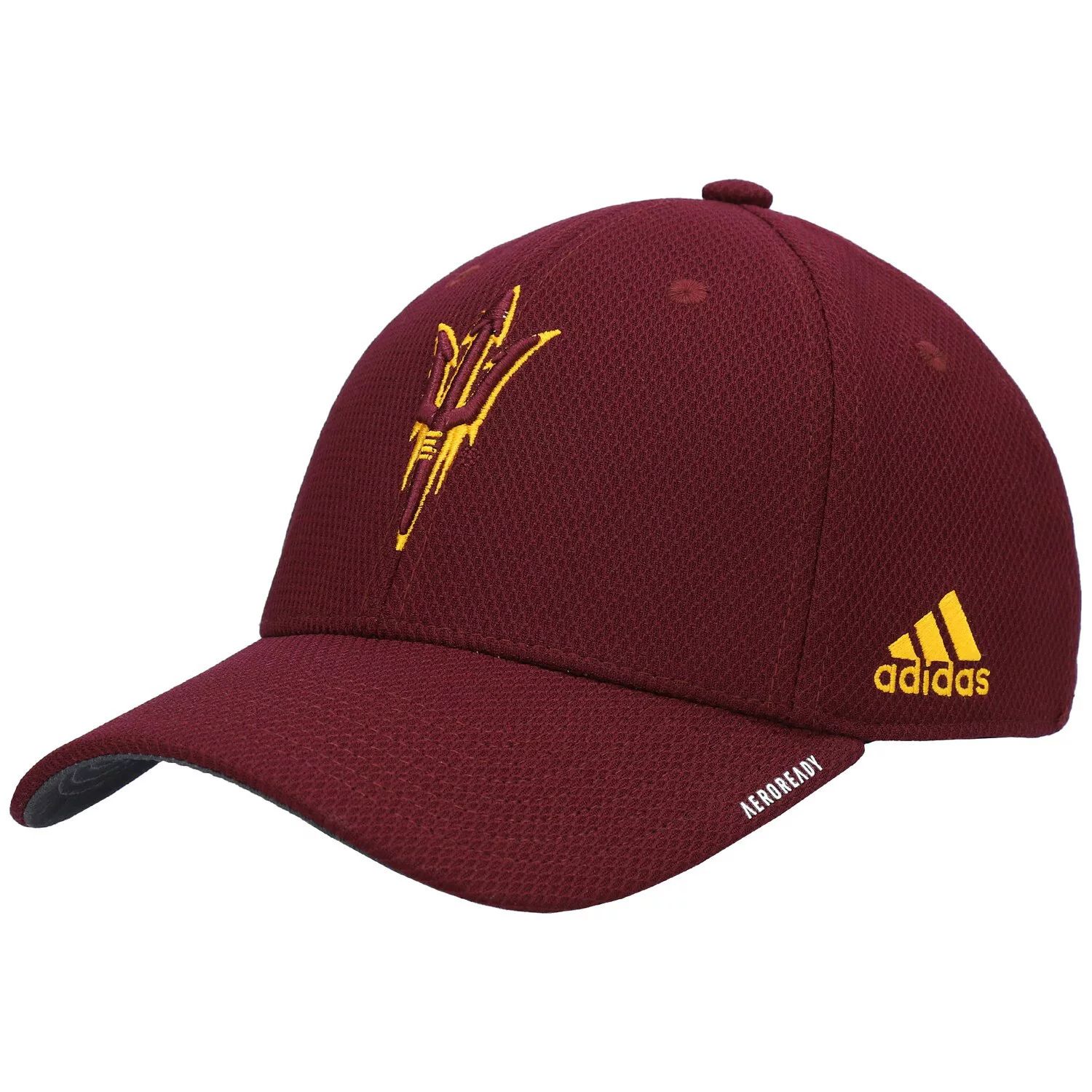 

Мужская кепка adidas Maroon Arizona State Sun Devils 2021 Sideline Coaches AEROREADY Flex Hat