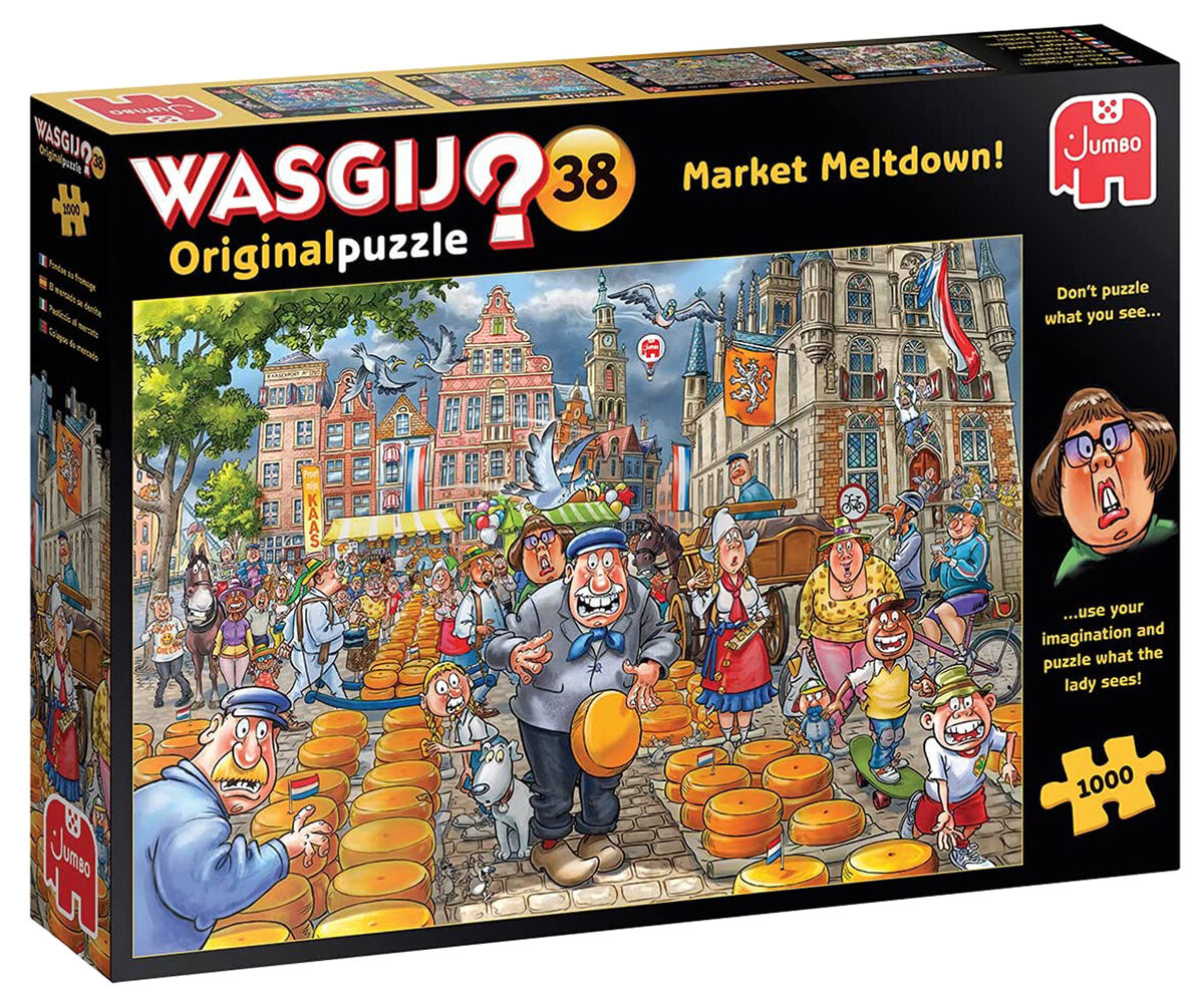 

Джамбо, пазл, Wasgij Original, На базаре, 1000 шт. Jumbo