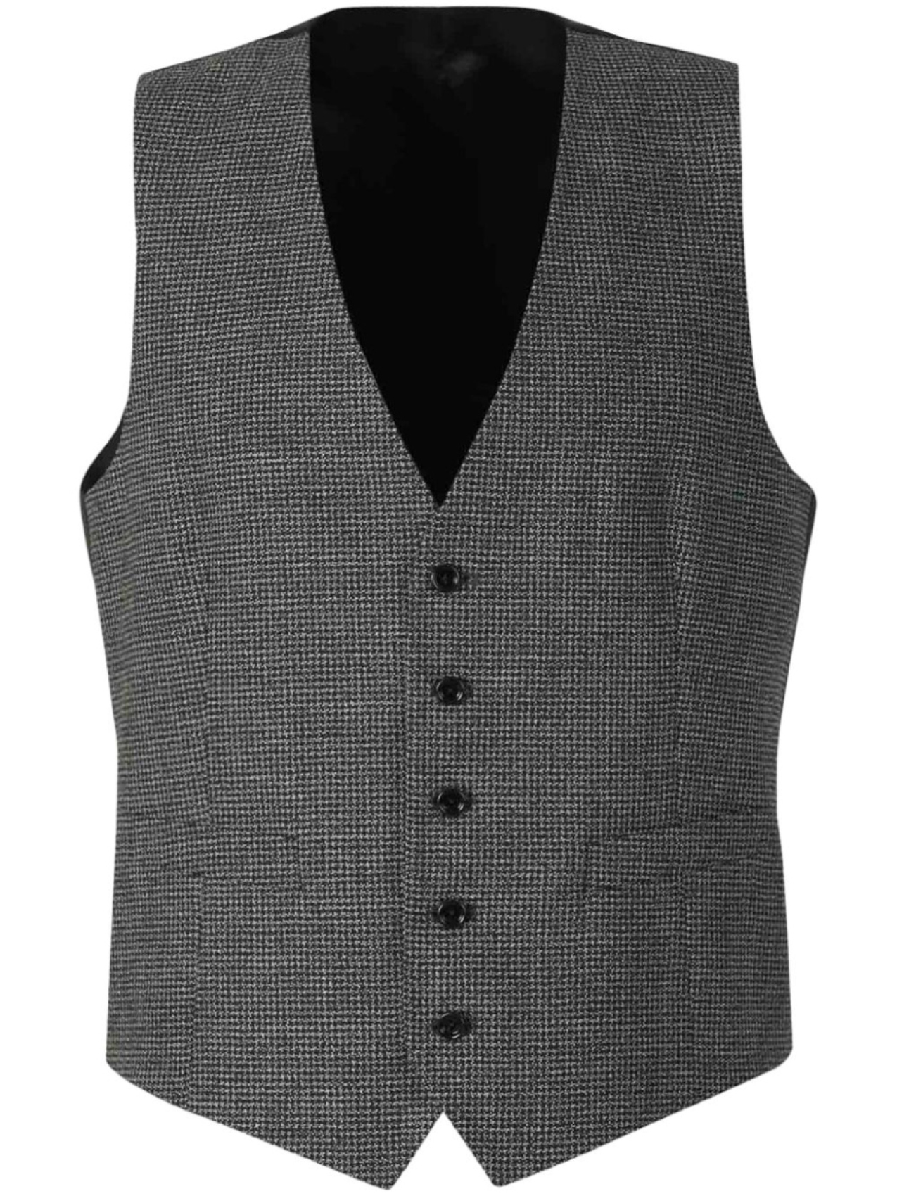

Lardini жилет в ломаную клетку, черный