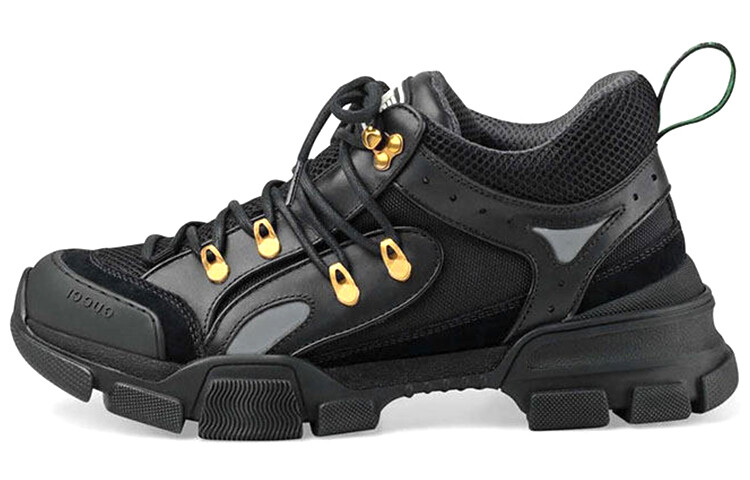 

Ботинки походные Gucci Flashtrek мужские, черный / золотой