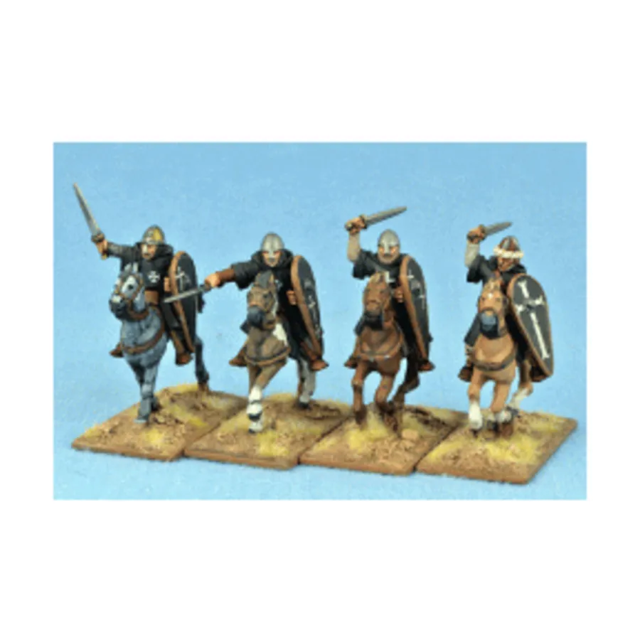 

Конные братья военного ордена с мечами, Gripping Beast Miniatures - Early Crusade & Outremer (28mm)