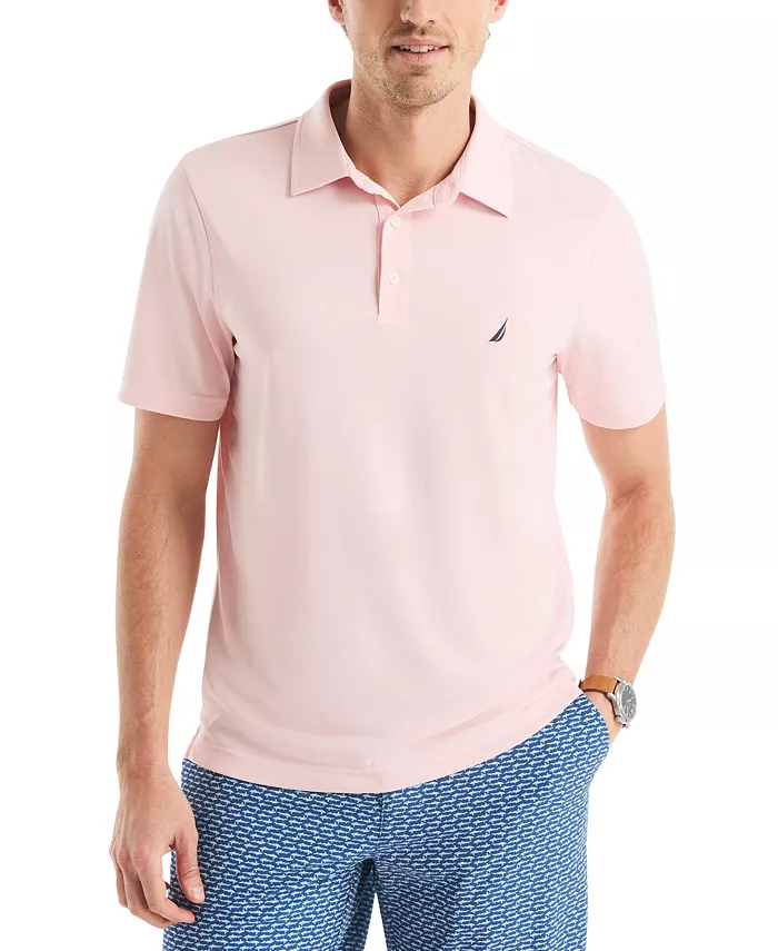 

Мужская классическая поло для гольфа с влагоотводящими свойствами Nautica, красный