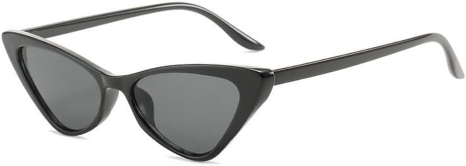 

Солнцезащитные очки «кошачий глаз» для женщин, винтажный стиль, зеркальные очки-бабочки, ретро-стиль, летние очки, металлические очки с защитой от УФ-излучения UV40 MTZJH, Black