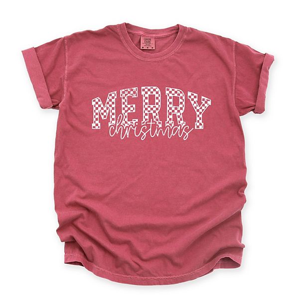 

Футболка Merry Christmas Varsity Checkered - Garment Dyed Simply Sage Market, Crimson, Зеленый, Футболка Merry Christmas Varsity Checkered - Garment Dyed Simply Sage Market, Crimson