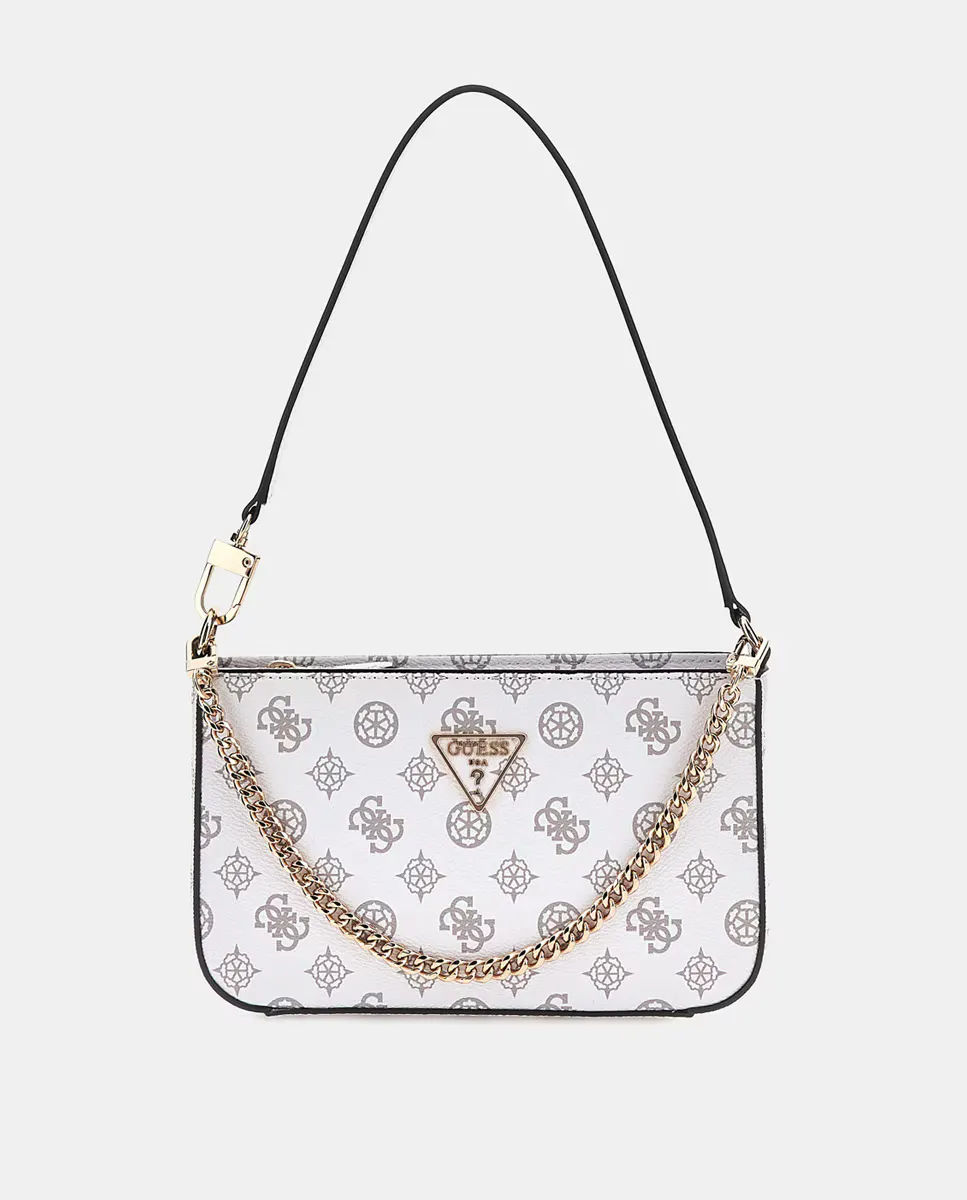 

Мини-сумка через плечо с молнией и короткой ручкой Guess, белый