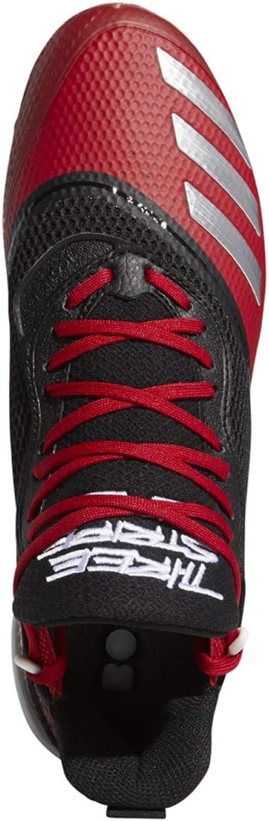 Мужские бейсбольные бутсы adidas Icon V Bounce, белый/черный/красный — фото 3