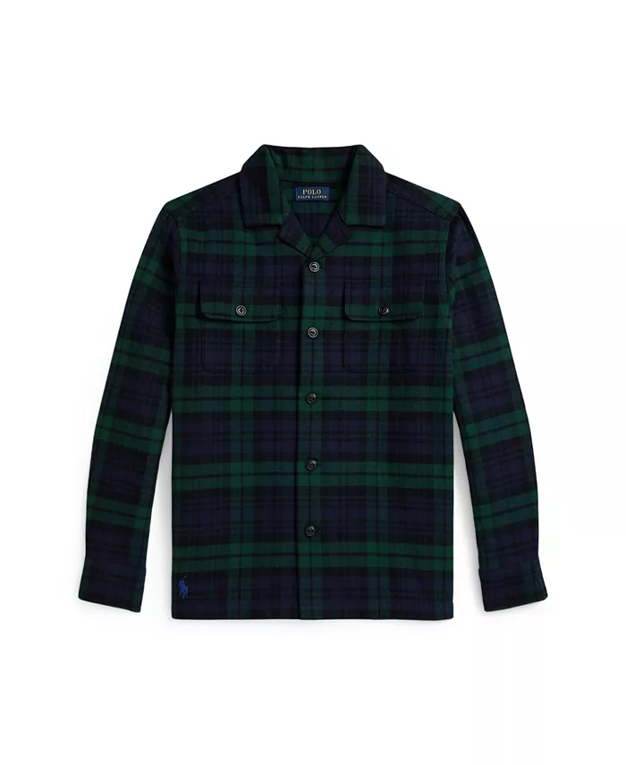 

Мальчики 2-7 лет клетчатая рубашка с отложным воротником Polo Ralph Lauren, синий