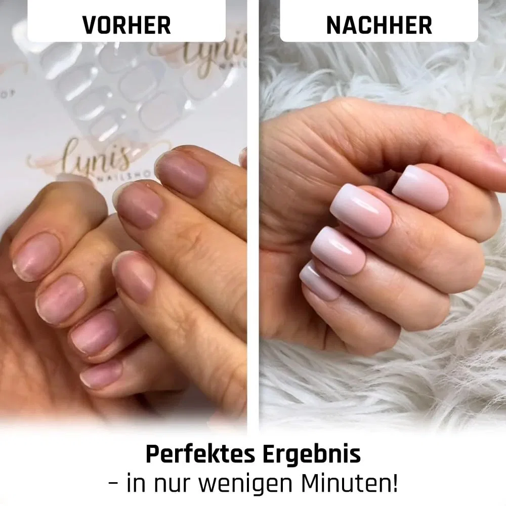 Накладные ногти Soft Gel Press On Square Chrome Rose от Lynis-Nailshop.de Lynis Nailshop, Chrome Rose — фото 3