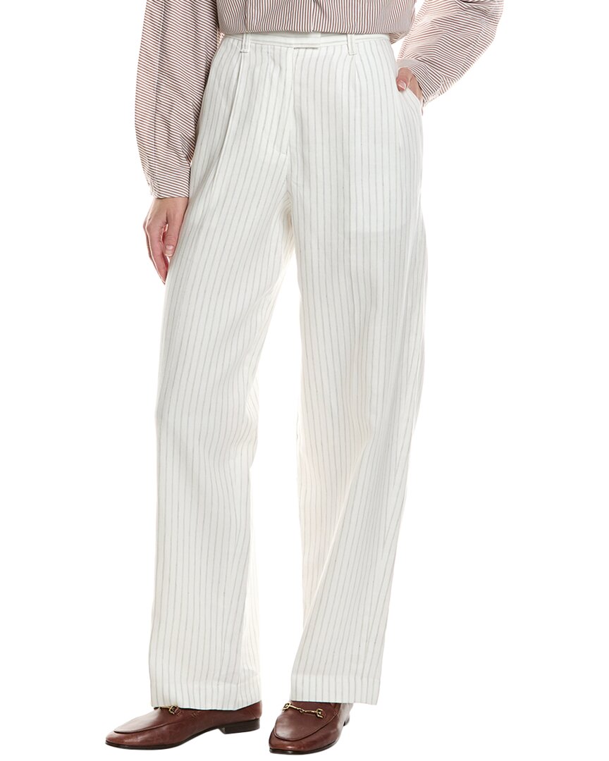 

Брюки из льняной смеси rag & bone Newman, белый