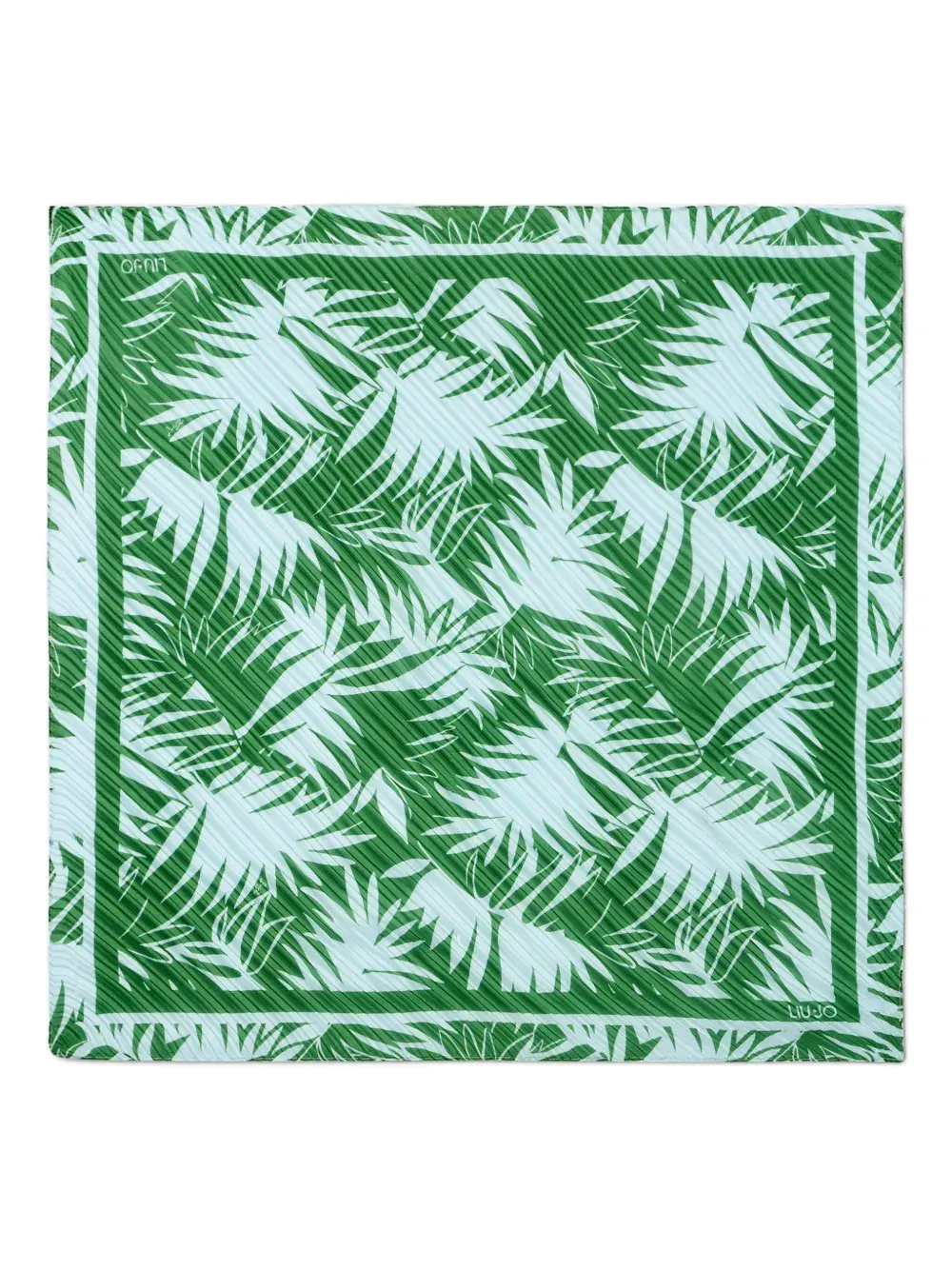 

Плиссированный шарф с принтом Liu Jo, зеленый