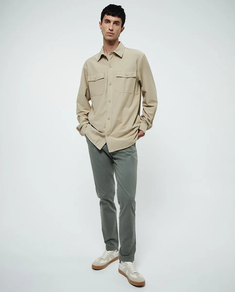 

Узкие хлопковые брюки Sfera, темно-зеленый