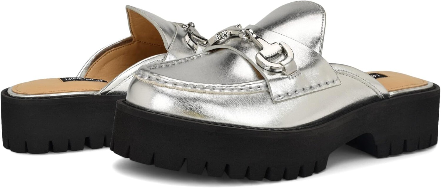 

Туфли на плоской подошве Nine West Duntal, серебряный