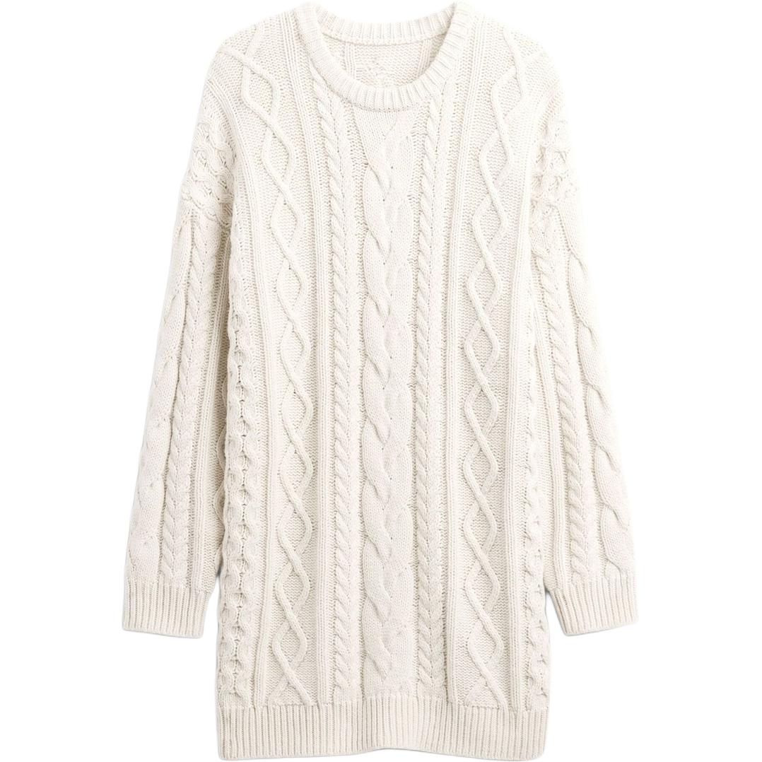 

Женские платья с длинным рукавом GAP, бежевый