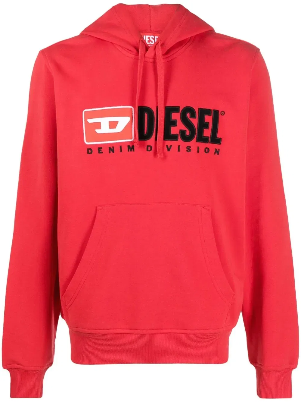 Худи S-Ginn-Hood-Div с логотипом Diesel, красный