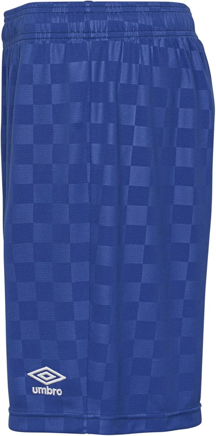 Детские клетчатые шорты Umbro, Royal Blue — фото 2