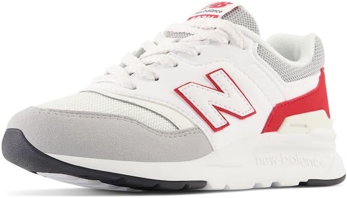

Детские кроссовки New Balance 997h V1 на шнуровке (унисекс), белый/красный