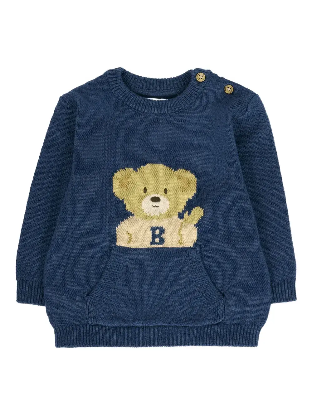 

Свитер с мотивом мишки Mayoral, синий