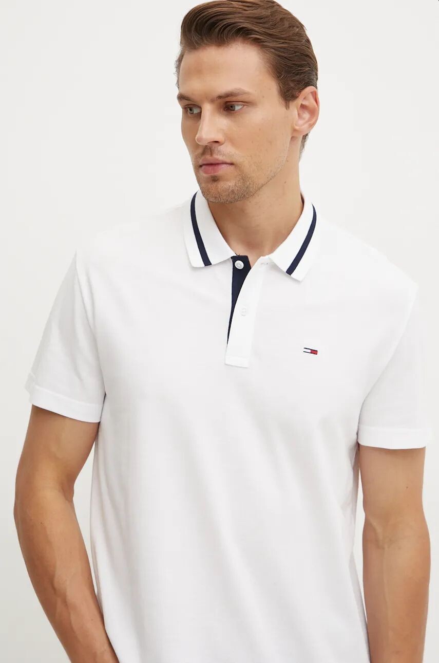 

Рубашка-поло Tommy Jeans из хлопка, белый