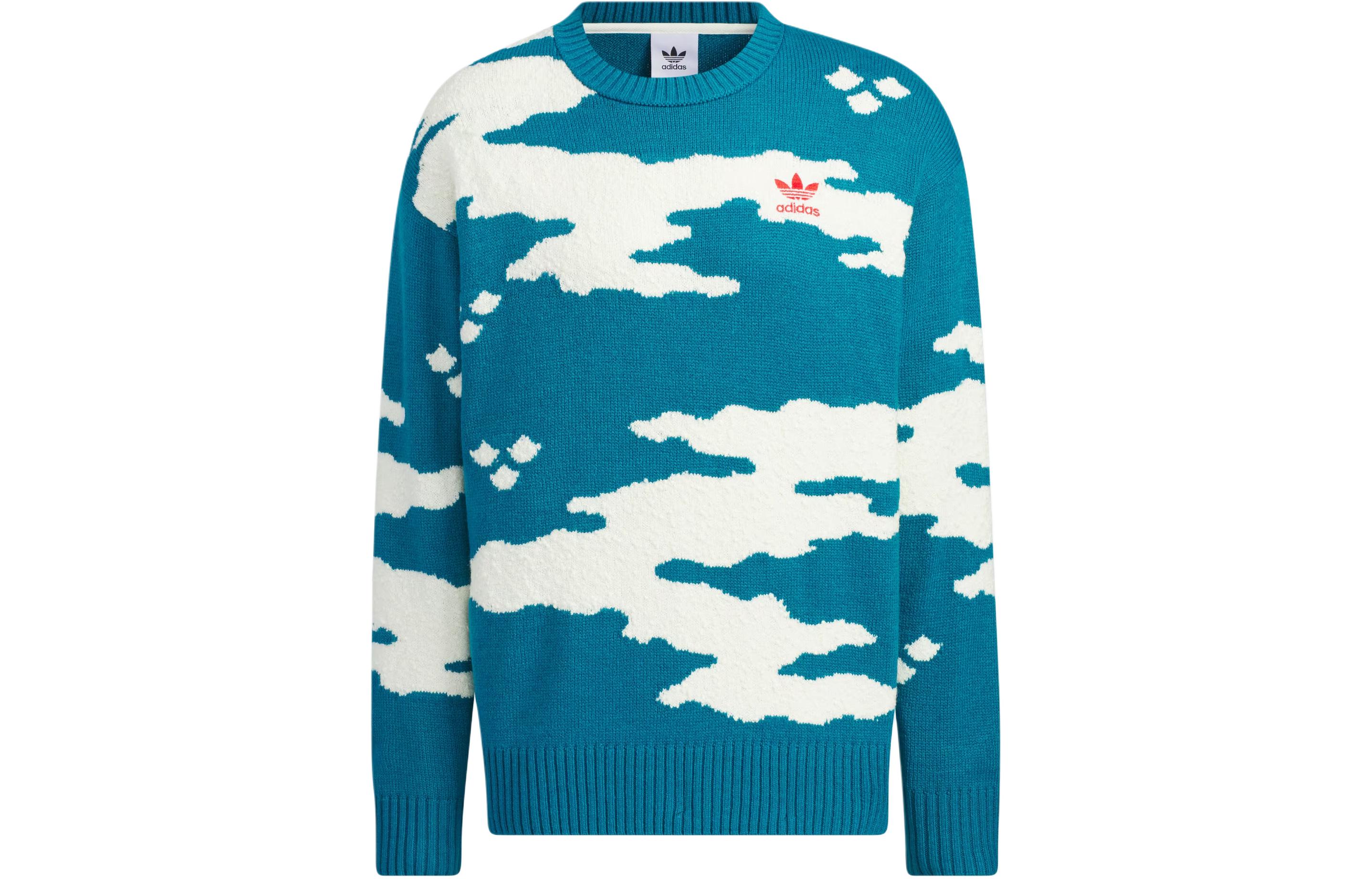 X FEIFEI RUAN Свитер Унисекс Водяной Утки Зеленый Adidas Originals, Морской Волны Зеленый — фото 2