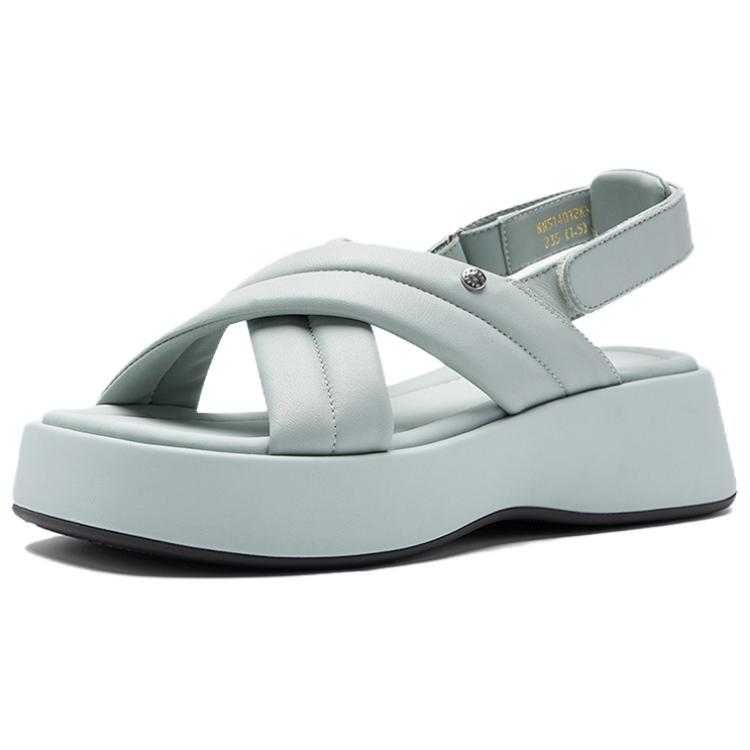 NINE WEST Женские сандалии на одной застежке светло-голубые, цвет Light Blue — фото 3
