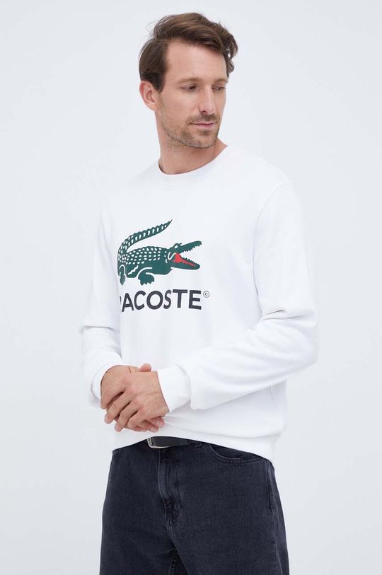 

Хлопковая толстовка Lacoste, белый