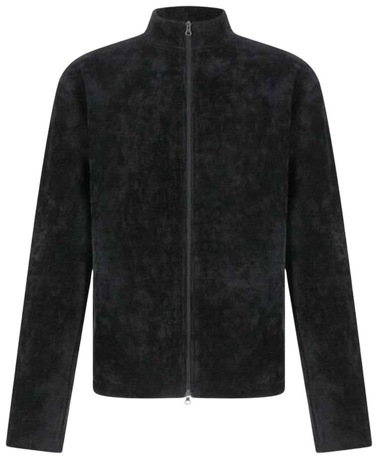 

Бархатный джемпер на молнии Amomento, черный