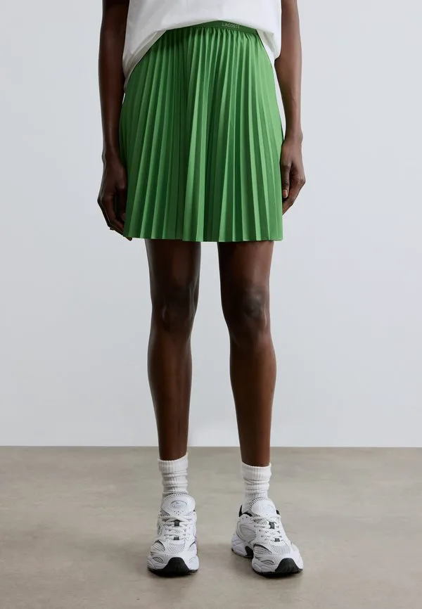 Мини-юбка Lacoste Billiard Green, полиэстер, расклешенная