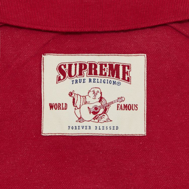 Поло Supreme x True Religion Appliqué, красный — фото 3