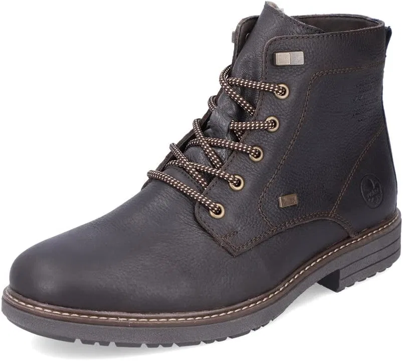 Мужские водоотталкивающие ботильоны на шнуровке RiekerTEX 33121, Brown 25