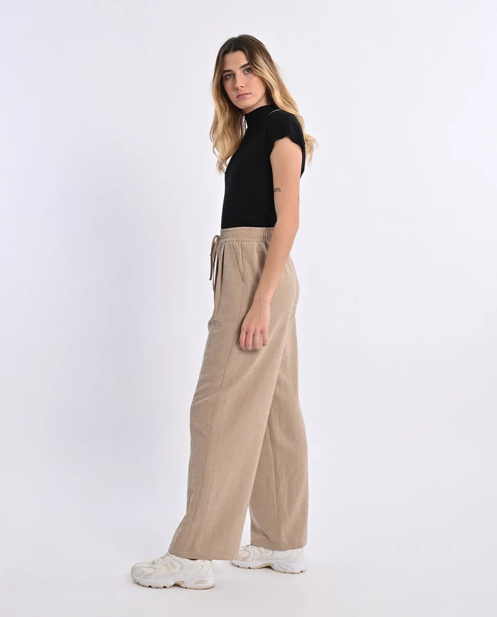 

Женские длинные брюки с широкими штанинами Lili Sidonio, бежевый